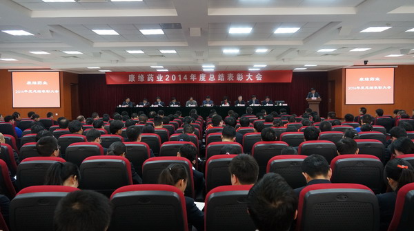 尊龙凯时人生就是搏药业2014年度总结暨表彰大会圆满召开  